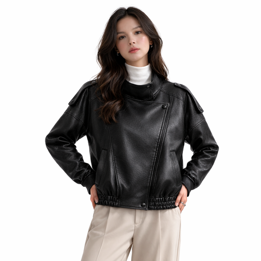 Selina - Faux Leather Jacket